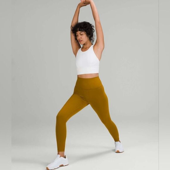 NWT Lululemon Wunder Train High-Rise Tight 25” Gold Spice - Picture 2 of 13